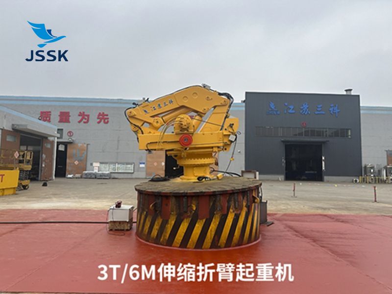 3T/6M伸縮折臂起重機